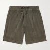 Straight-Leg Cotton-Terry Shorts Straight-Leg Cotton-Terry Shorts
