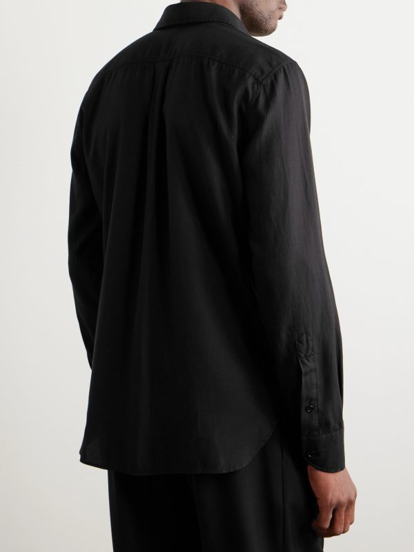 Cutaway-Collar Twill Shirt - BK Cutaway-Collar Twill Shirt - BK