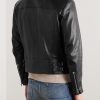 Full-Grain Leather Biker Jacket - BK Full-Grain Leather Biker Jacket - BK