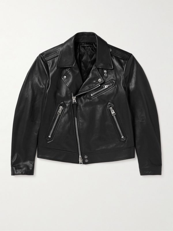 Full-Grain Leather Biker Jacket Full-Grain Leather Biker Jacket