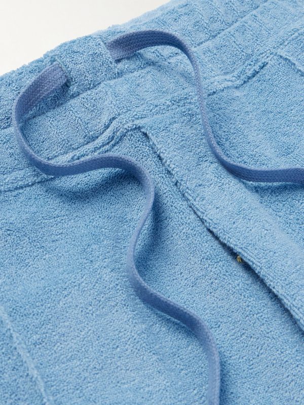 Straight-Leg Cotton-Terry Shorts - E1 Straight-Leg Cotton-Terry Shorts - E1