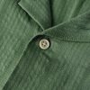 Camp-Collar Striped Cotton-Blend Seersucker Shirt - CU