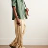 Camp-Collar Striped Cotton-Blend Seersucker Shirt - OU