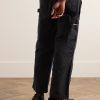 Herringbone Cotton Carpenter Trousers - BK Herringbone Cotton Carpenter Trousers - BK