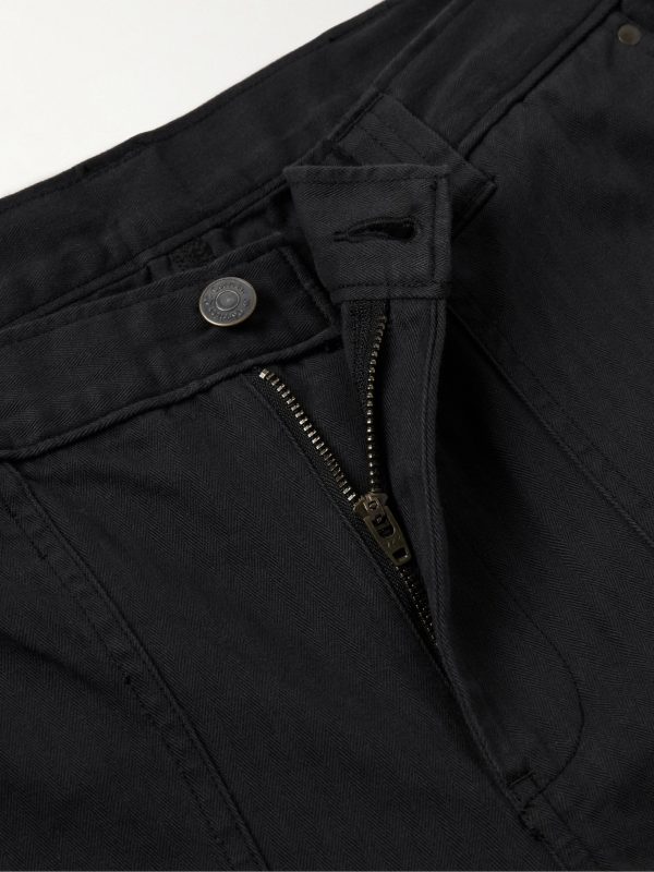 Herringbone Cotton Carpenter Trousers - E1 Herringbone Cotton Carpenter Trousers - E1
