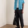 Herringbone Cotton Carpenter Trousers - OU Herringbone Cotton Carpenter Trousers - OU