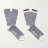 Rag Pack of Two Striped Ribbed Cotton-Blend Socks Rag Pack of Two Striped Ribbed Cotton-Blend Socks