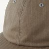 Leather-Trimmed Herringbone Cotton Cap - CU