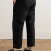 Wide-Leg Cotton Trousers - BK Wide-Leg Cotton Trousers - BK