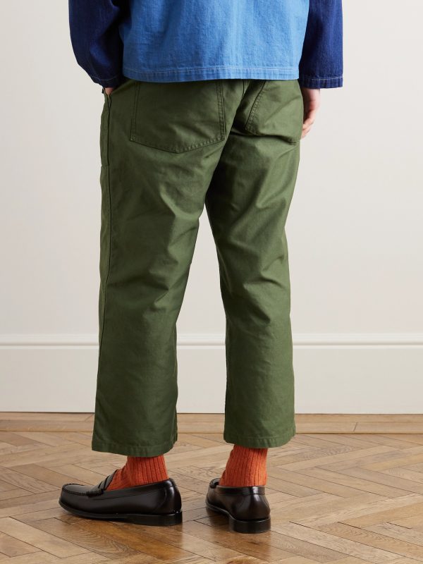 Wide-Leg Cotton Trousers - BK