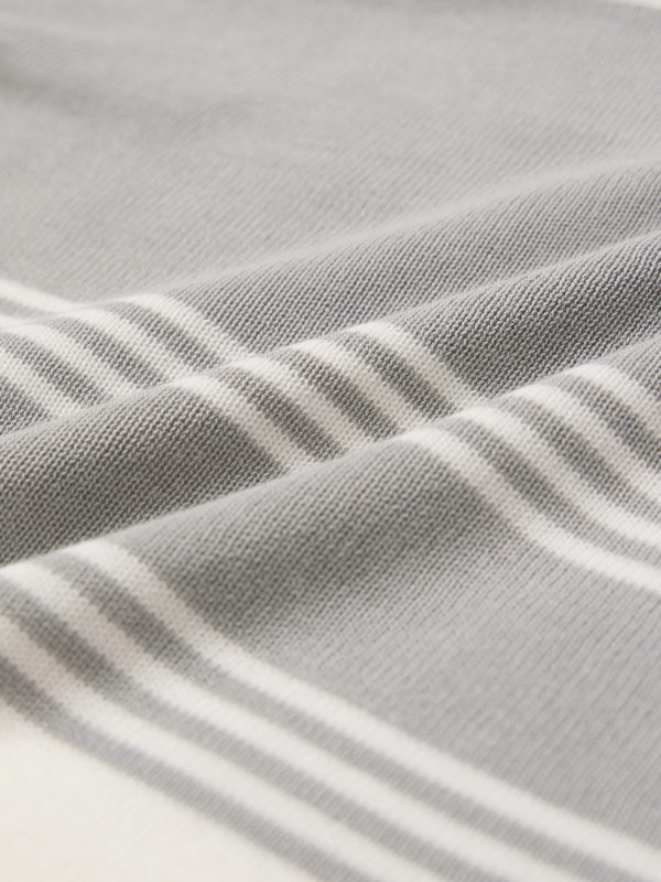 Striped Knitted Polo Shirt - CU Striped Knitted Polo Shirt - CU