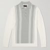 Striped Knitted Polo Shirt Striped Knitted Polo Shirt