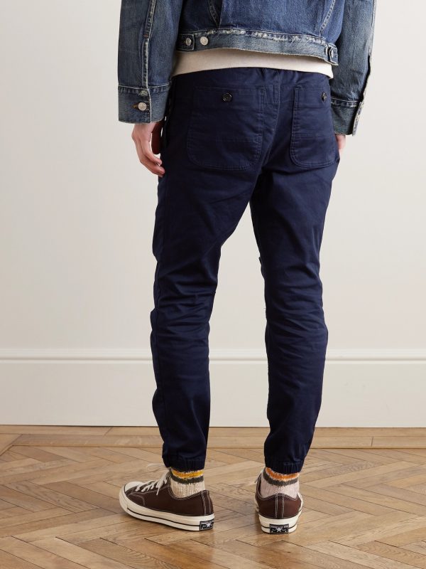Gym Tapered Stretch-Cotton Twill Drawstring Trousers - BK Gym Tapered Stretch-Cotton Twill Drawstring Trousers - BK