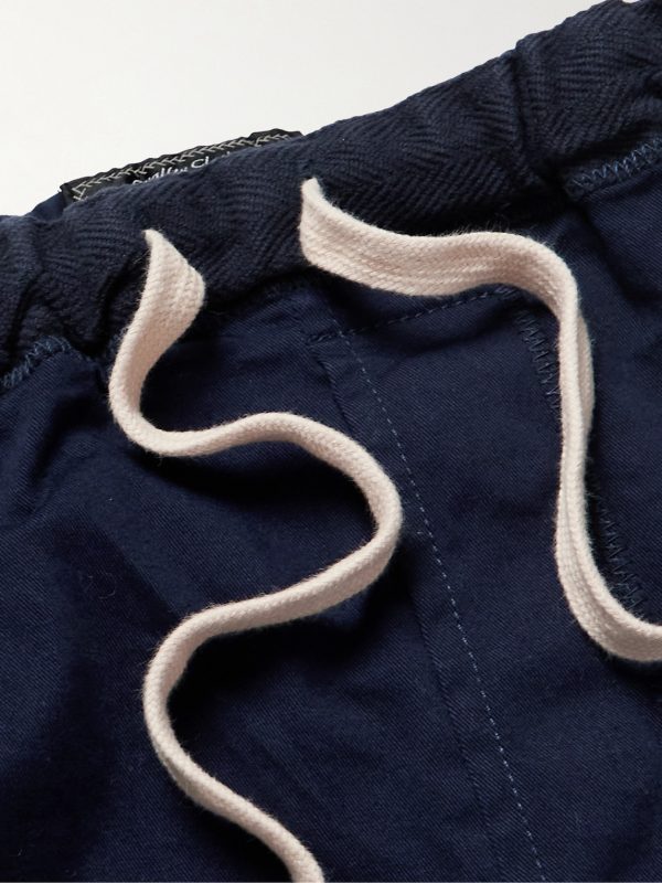 Gym Tapered Stretch-Cotton Twill Drawstring Trousers - E1 Gym Tapered Stretch-Cotton Twill Drawstring Trousers - E1