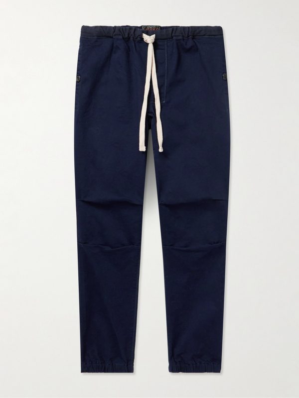 Gym Tapered Stretch-Cotton Twill Drawstring Trousers Gym Tapered Stretch-Cotton Twill Drawstring Trousers
