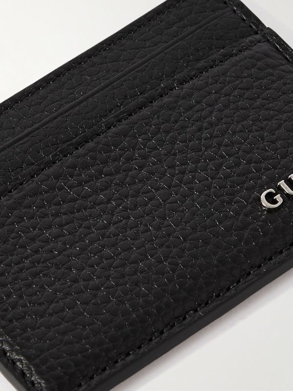 Logo-Embellished Full-Grain Leather Cardholder - CU Logo-Embellished Full-Grain Leather Cardholder - CU