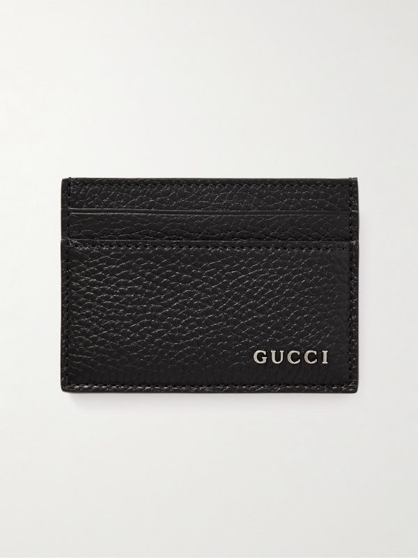 Logo-Embellished Full-Grain Leather Cardholder Logo-Embellished Full-Grain Leather Cardholder
