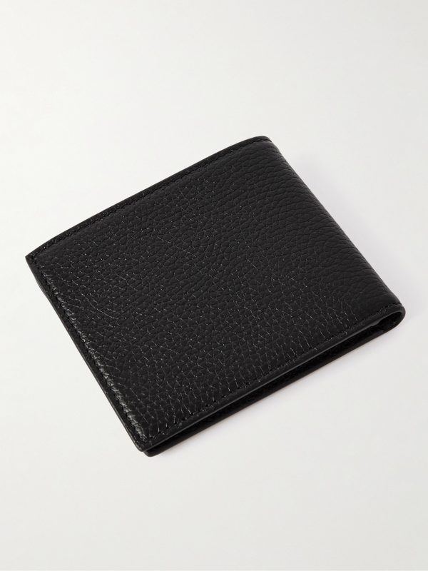 Logo-Embellished Full-Grain Leather Billfold Wallet - BK Logo-Embellished Full-Grain Leather Billfold Wallet - BK
