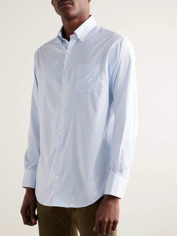 Hanford Button-Down Collar Checked Twill Shirt - FR Hanford Button-Down Collar Checked Twill Shirt - FR