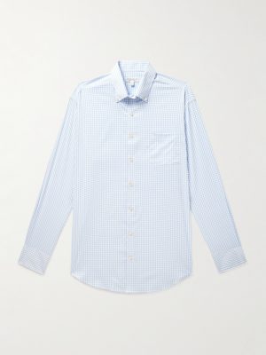 Hanford Button-Down Collar Checked Twill Shirt Hanford Button-Down Collar Checked Twill Shirt