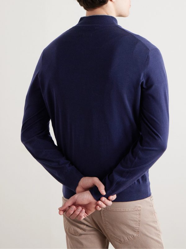Excursionist Flex Wool-Blend Half-Zip Sweater - BK Excursionist Flex Wool-Blend Half-Zip Sweater - BK