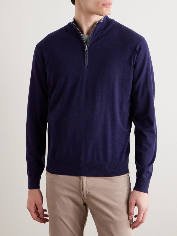 Excursionist Flex Wool-Blend Half-Zip Sweater - FR Excursionist Flex Wool-Blend Half-Zip Sweater - FR