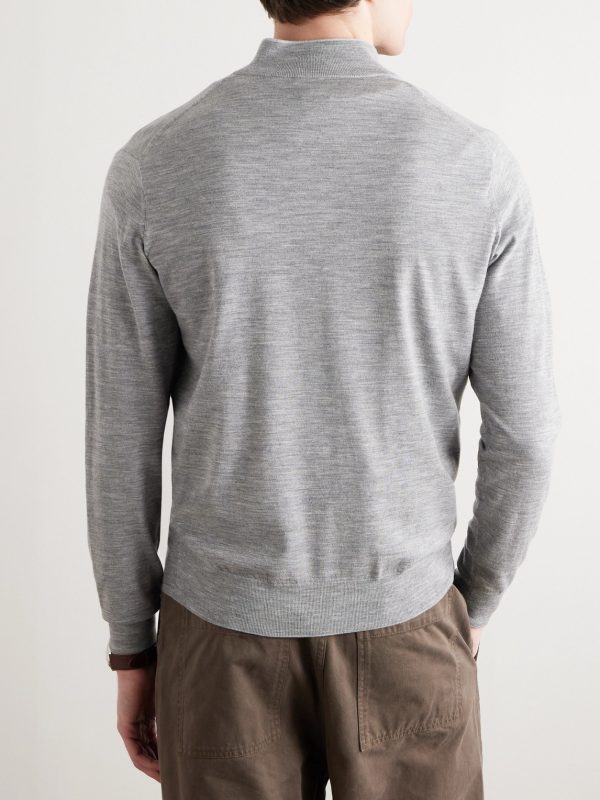 Excursionist Flex Wool-Blend Half-Zip Sweater - BK Excursionist Flex Wool-Blend Half-Zip Sweater - BK