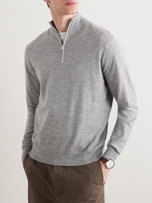 Excursionist Flex Wool-Blend Half-Zip Sweater - FR Excursionist Flex Wool-Blend Half-Zip Sweater - FR