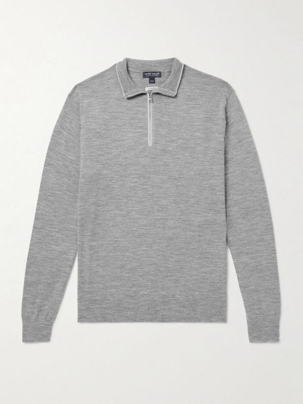 Excursionist Flex Wool-Blend Half-Zip Sweater Excursionist Flex Wool-Blend Half-Zip Sweater