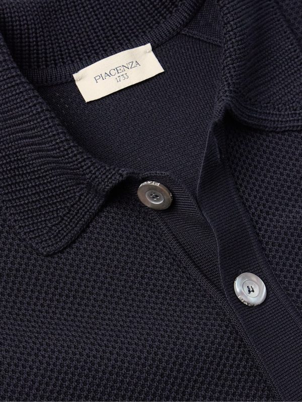 Honeycomb-Knit Cotton Overshirt - E1 Honeycomb-Knit Cotton Overshirt - E1