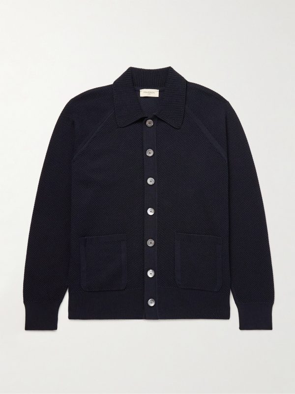 Honeycomb-Knit Cotton Overshirt Honeycomb-Knit Cotton Overshirt