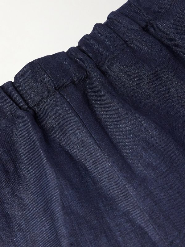 Straight-Leg Linen Trousers - E1 Straight-Leg Linen Trousers - E1