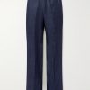 Straight-Leg Linen Trousers Straight-Leg Linen Trousers