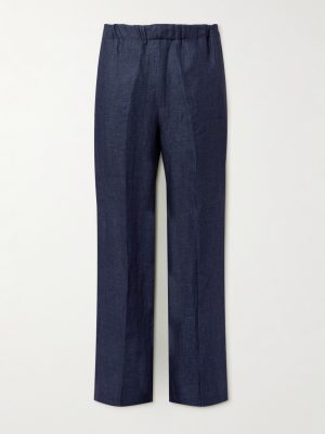 Straight-Leg Linen Trousers Straight-Leg Linen Trousers