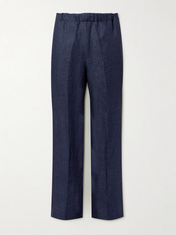 Straight-Leg Linen Trousers Straight-Leg Linen Trousers