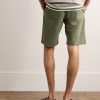 Crown 1090 Straight-Leg Brushed Organic Cotton-Blend Twill Shorts - BK