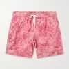 Straight-Leg Mid-Length Paisley-Print Recycled Swim Shorts Straight-Leg Mid-Length Paisley-Print Recycled Swim Shorts