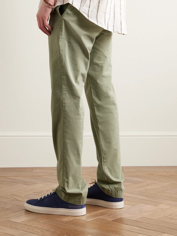 Tanker Slim-Fit Straight-Leg Cotton Drawstring Trousers - BK Tanker Slim-Fit Straight-Leg Cotton Drawstring Trousers - BK