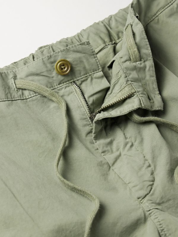 Tanker Slim-Fit Straight-Leg Cotton Drawstring Trousers - E1 Tanker Slim-Fit Straight-Leg Cotton Drawstring Trousers - E1