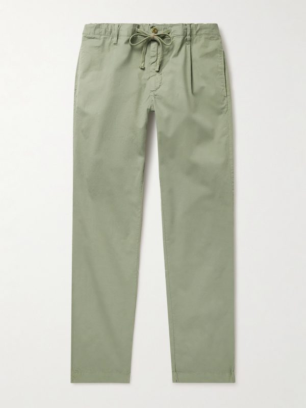 Tanker Slim-Fit Straight-Leg Cotton Drawstring Trousers Tanker Slim-Fit Straight-Leg Cotton Drawstring Trousers