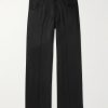 Straight-Leg Lyocell Trousers