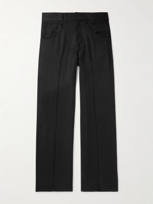 Straight-Leg Lyocell Trousers