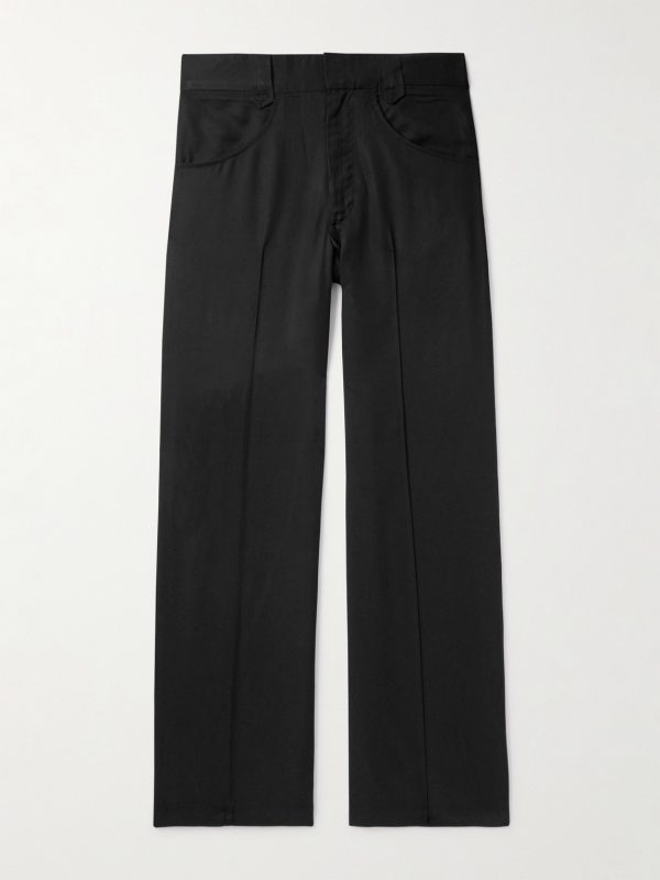 Straight-Leg Lyocell Trousers