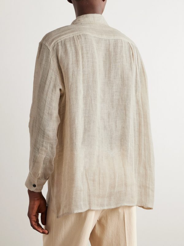 50's Milano Linen-Gauze Shirt - BK 50's Milano Linen-Gauze Shirt - BK