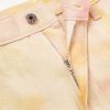 Straight-Leg Embroidered Appliquéd Tie-Dyed Denim Shorts - E1