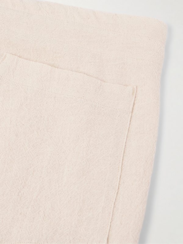 Straight-Leg Pleated Cotton Shorts - CU Straight-Leg Pleated Cotton Shorts - CU