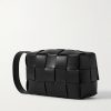 Intrecciato Leather Wash Bag - BK