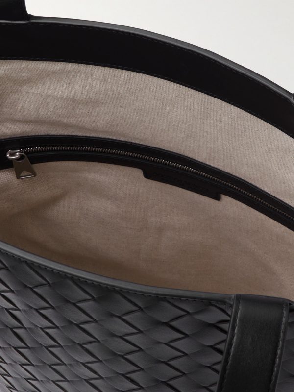 Small N/S Intrecciato Leather Tote - E1 Small N/S Intrecciato Leather Tote - E1