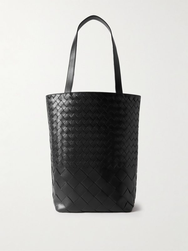 Small N/S Intrecciato Leather Tote Small N/S Intrecciato Leather Tote