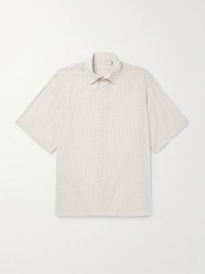 Checked Cotton-Voile Shirt